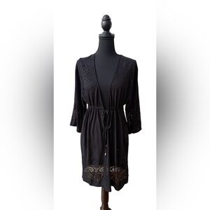 Dotti Black Lace Swimsuit Coverup